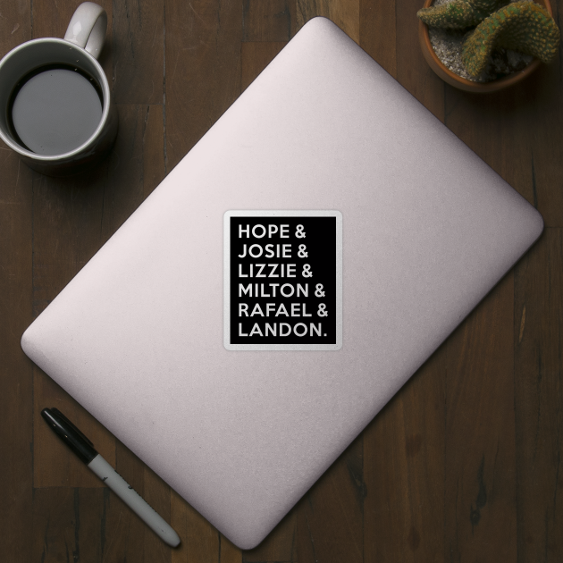 Legacies - Hope & Josie & Lizzie & Milton & Rafael & Landon by BadCatDesigns
